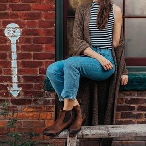 THURSDAY Boot Company Duchess Women's US 9.5 Chelsea Boot Brown Suede